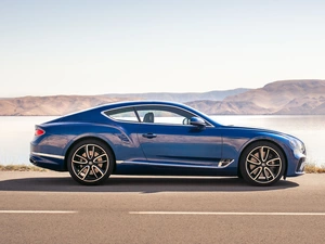 2018, blue, Bentley Continental GT Coupé