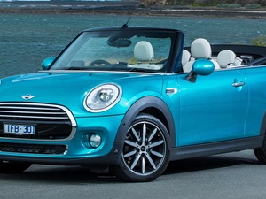 Cabriolet, blue, Mini Cooper