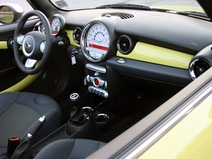 Mini Cooper, numerator, speed, central