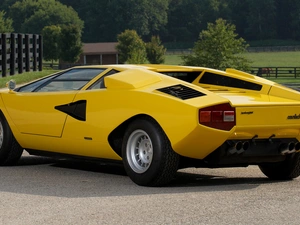 1974, vintage, Lamborghini Countach