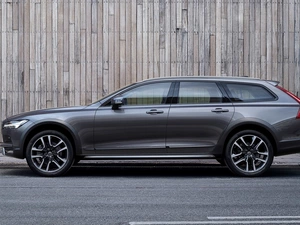 Volvo V90 Cross Country, wall, boarding, 2017