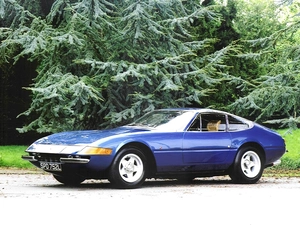 @, Blue, Ferrari Daytona