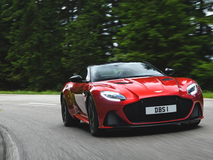 Superleggera, Red, trees, viewes, Way, Aston Martin DBS