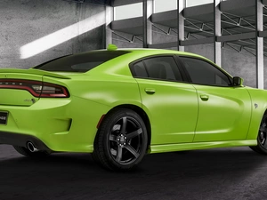 Back, Dodge Charger SRT, side
