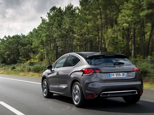 Citroen, Way, forest, DS4