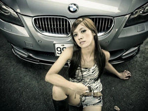 girl, BMW M5, E39