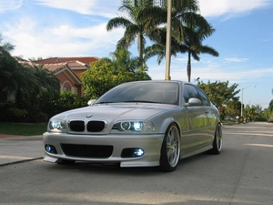 Silver, E46, Palm, BMW 3