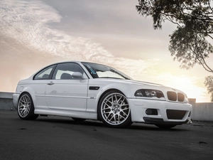 White, BMW M3 E46