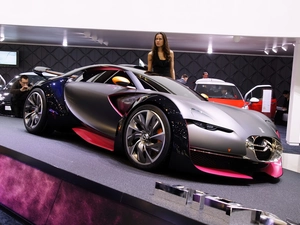 model, Citroen Survolt, exhibition