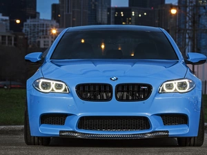M5, F10, Automobile, BMW, blue