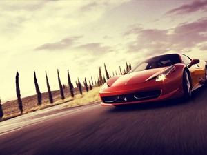 458 Italia, Red, Ferrari