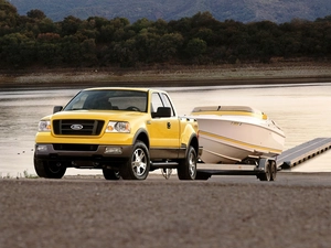 Boat, Ford F 150, Trailer