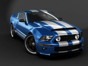 blue, White, Belts, Ford Mustang Shelby