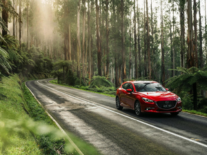 forest, Way, Mazda 3 SP25 Astina Sedan, 2016, red hot