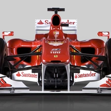 F1, Ferrari, Front, Santander