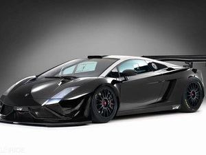 Gallardo, Black, GT3, Front, FL2, Lamborghini