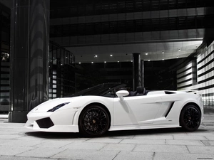 Lamborghini Gallardo, Black, wheels, Cabriolet