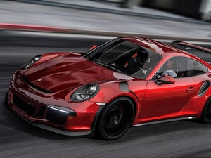 game, Red, Porsche 911 GT3 RS, Grand Theft Auto 5