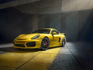 Porsche Cayman GT4, garage