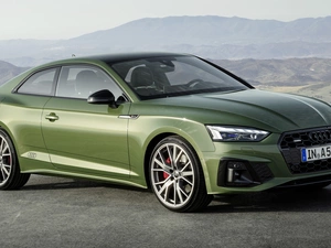 coupe, green ones, Audi A5