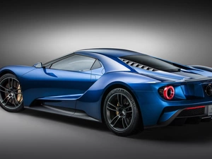 2015, blue, Ford GT