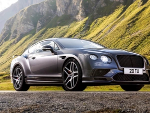 Mountains, Bentley Continental GT Supersports, 2017