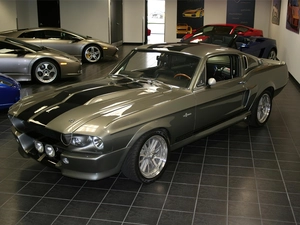 silver, GT500, saloon, Ford Mustang