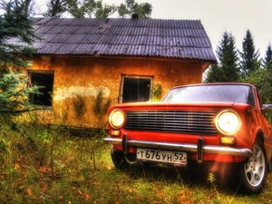house, Lada, abandoned