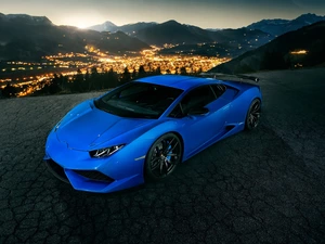 Blue, Lamborghini Huracan