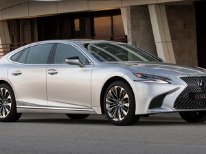 silver, Hybrid, 2018, Lexus LS