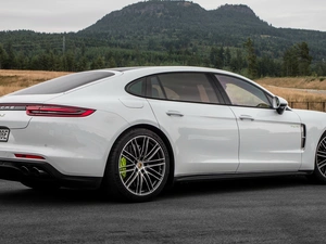 side, White, Porsche Panamera Turbo S E-Hybrid
