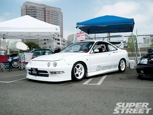 Acura Integra, White, wheels, Racing