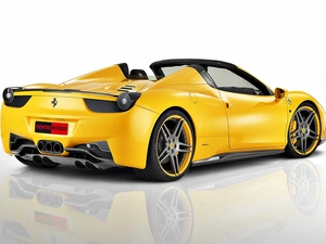 Ferrari, Italia, Yellow, 458 Spider