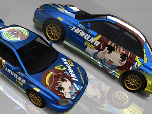 Anime, Subaru Impreza, Itasha