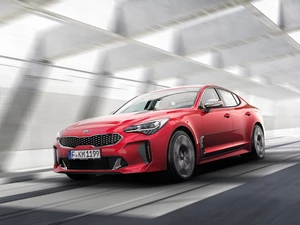 2018, red hot, Kia Stinger GT