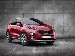 2017, red hot, Kia Sportage GT Line