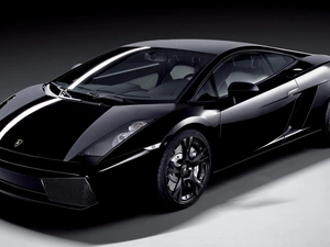 headlights, Black, Lamborghini Gallardo