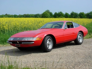 Ferrari Daytona, Field, Left, side, Red