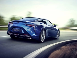 blue, Way, turn, Lexus LC 500h