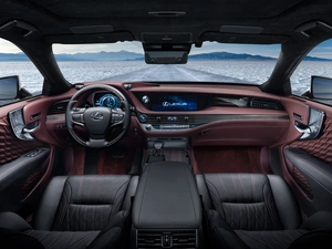 interior, Lexus LS 500h, 2017