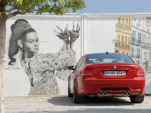 BMW M3, an, wall, painting