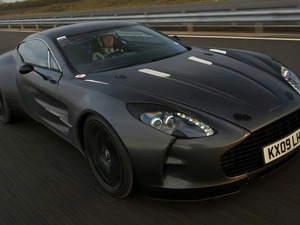 track, Black, Aston Martin One-77