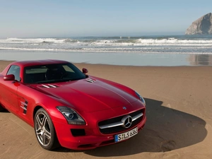 Beaches, Red, Mercedes SLS