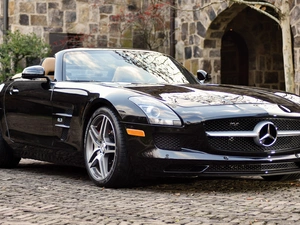 Black, Mercedes-Benz SLS AMG