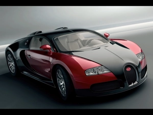 Bugatti Veyron, Red, Metalic