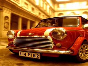 Mini, Red, Automobile