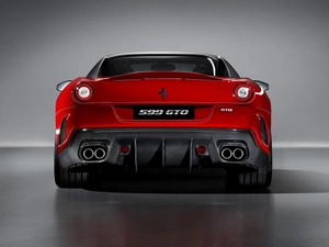 Ferrari 599 GTO, Red, motor car