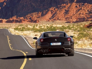 Italy, Ferrari 599, Mountains