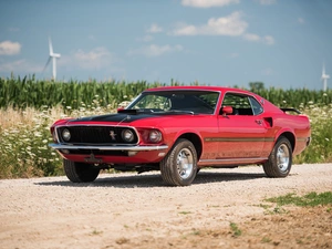1969, antique, Ford Mustang Mach 1