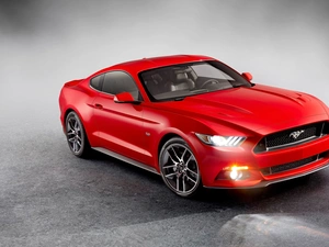 Ford, Red, 2015, Mustang